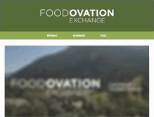 Tablet Screenshot of foodovationexchange.com